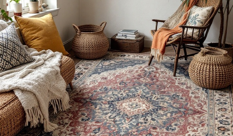 10 Creative Ways to Style Antique (Or Antique-Looking) Rugs in any Room