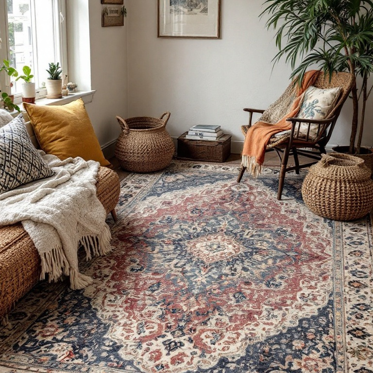 10 Creative Ways to Style Antique (Or Antique-Looking) Rugs in any Room